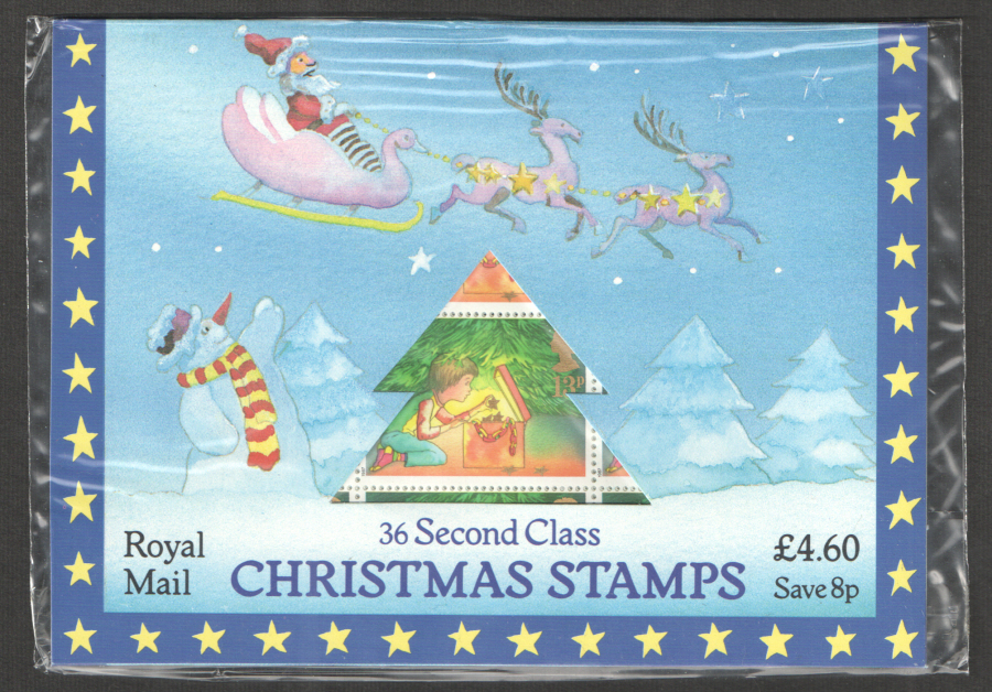 1987 Christmas Folder 36 x 13p stamps